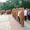 Apel pagi rutin ASN di halaman Gedung Sekretariat Daerah (Setda) Kabupaten Kuningan